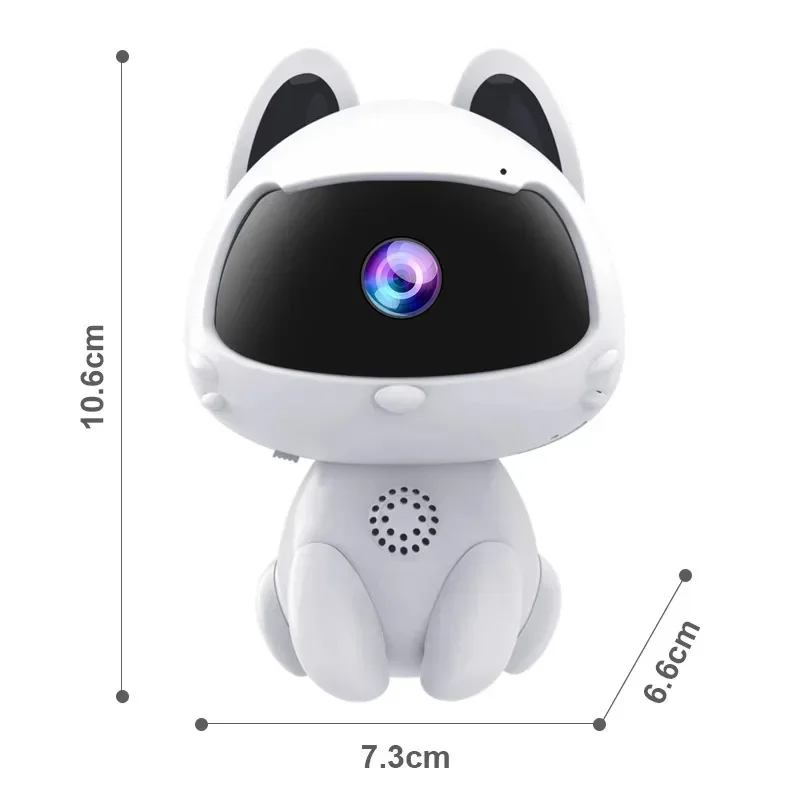 3MP Intelligent night vision two-way audio voice intercom wifi remote night vision pet cat home indoor baby monitoring camera