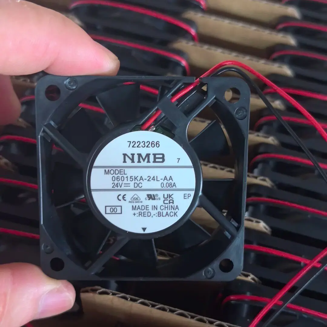 

Original 06015KA-24L-AA 24V 0.08A 6015 two-wire cooling fan