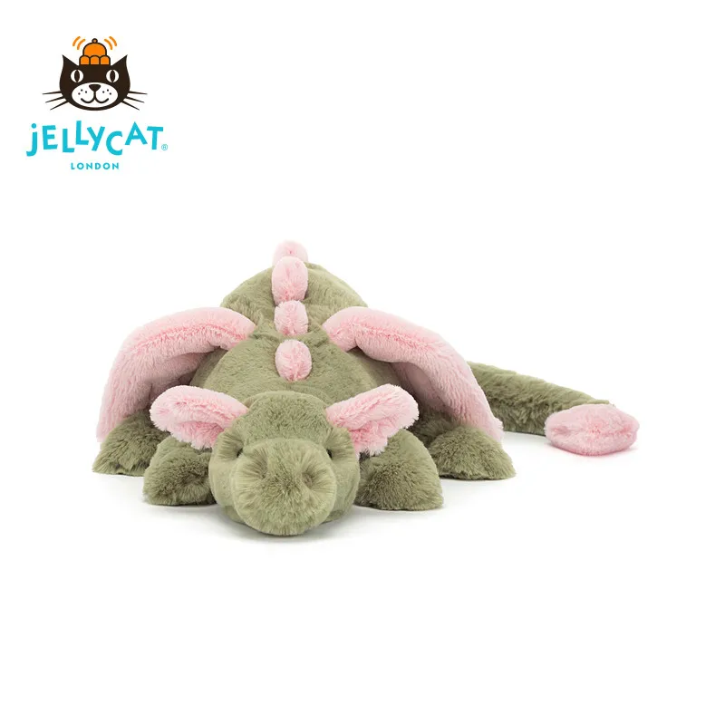 

UK Jellycat Plush Dragon Toy Sky Color Cute Stuffed Animal for Children Birthday Gift