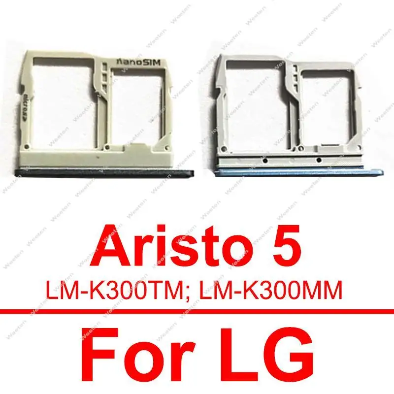 SIM Card Tray Holder For LG Aristo 5 LM-K300TM K300MM Sim Card Reader   Card Socket Adapter Replacement