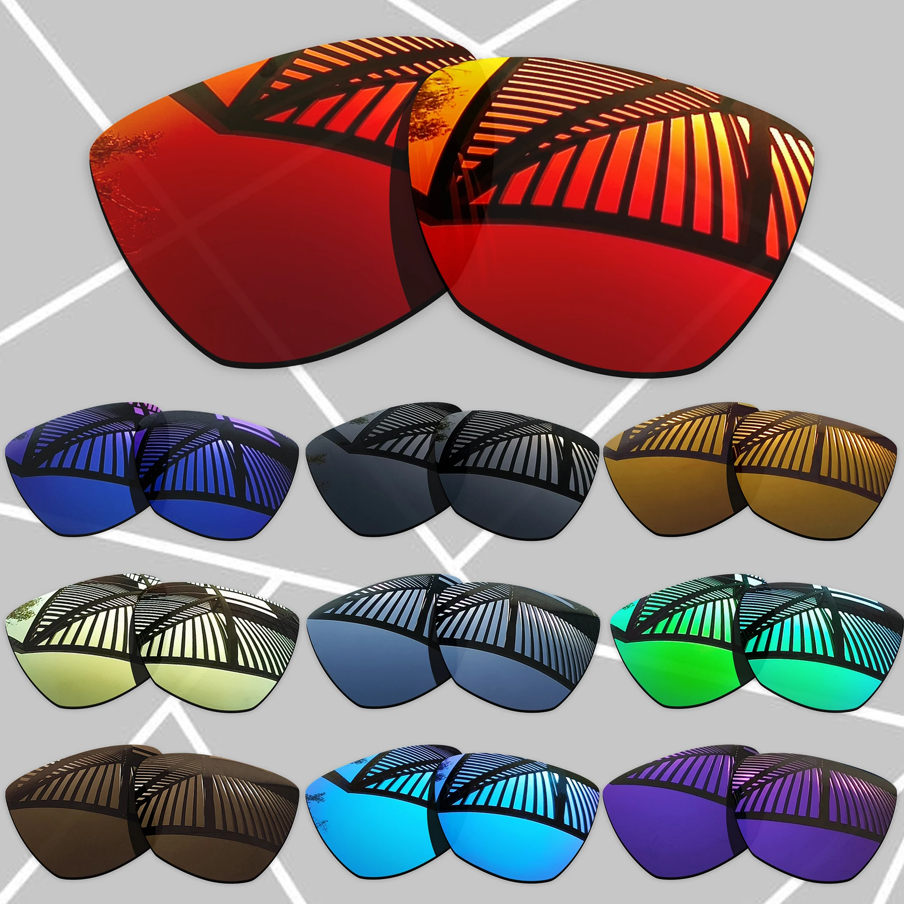 

E.O.S Polarized Enhanced Replacement Lenses Compatible With Jimmy CHOO JC5024HU-55 5000 55mm Sunglasses - Multiple Choice