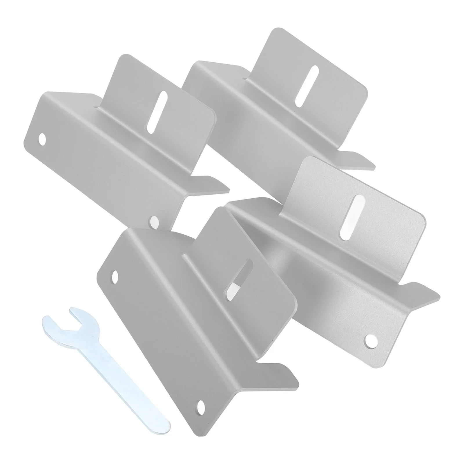 

4Sets Solar Panel Mounting Kit Aluminum Z Brackets for Rv Boats Yachts Solar Panel Accessories Z Mounting Bracket