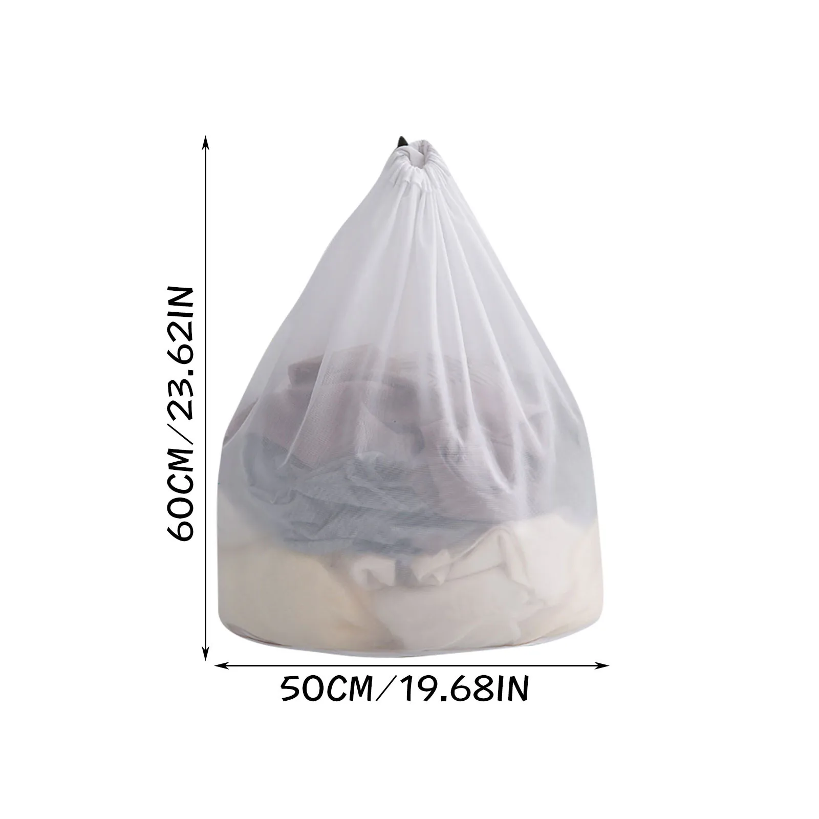 Practical Large Washing Net Bags, Durable Fine Mesh Laundry Bag With Lockable Drawstring