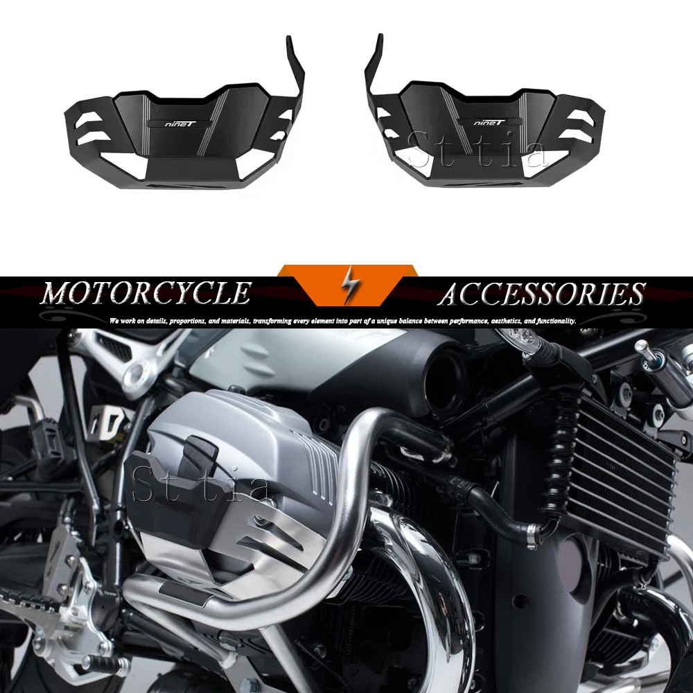

Motorcycle Cylinder Head Guard For BMW R Nine T Rnine T R1200 R1200R R1200GS Adv R 1200 GS Aluminum Engine Protector Cover