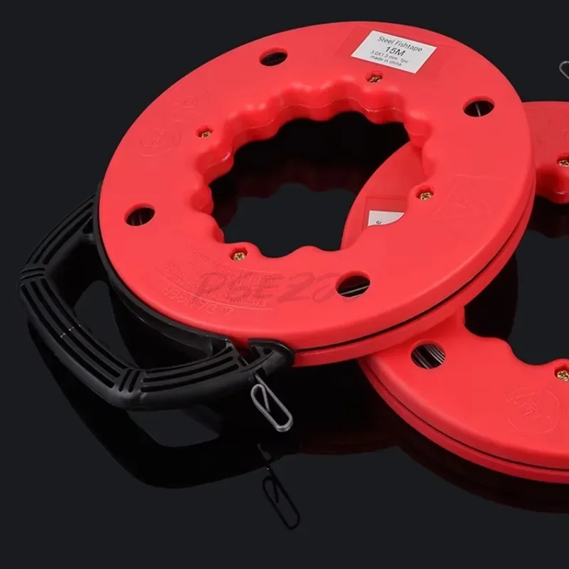 Portable Electrician Wall Pipe Iron Wire Strip Roll Box Electrician Storage Wiring Tool wire puller