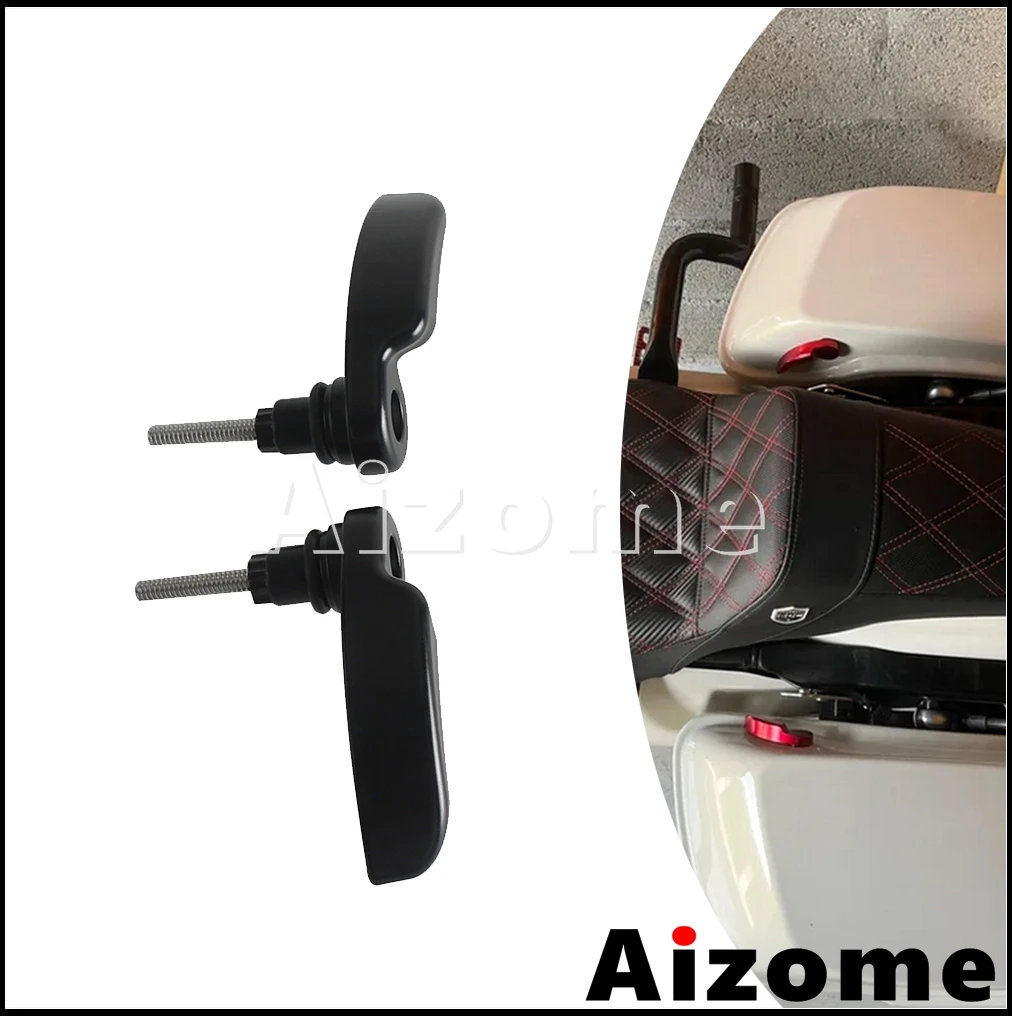 Touring Saddle Bag Lid Lifters Lever Motorcycle Rear Saddlebag Latch Handle Lever For Harley Road King FLHR Street Glide 2014+