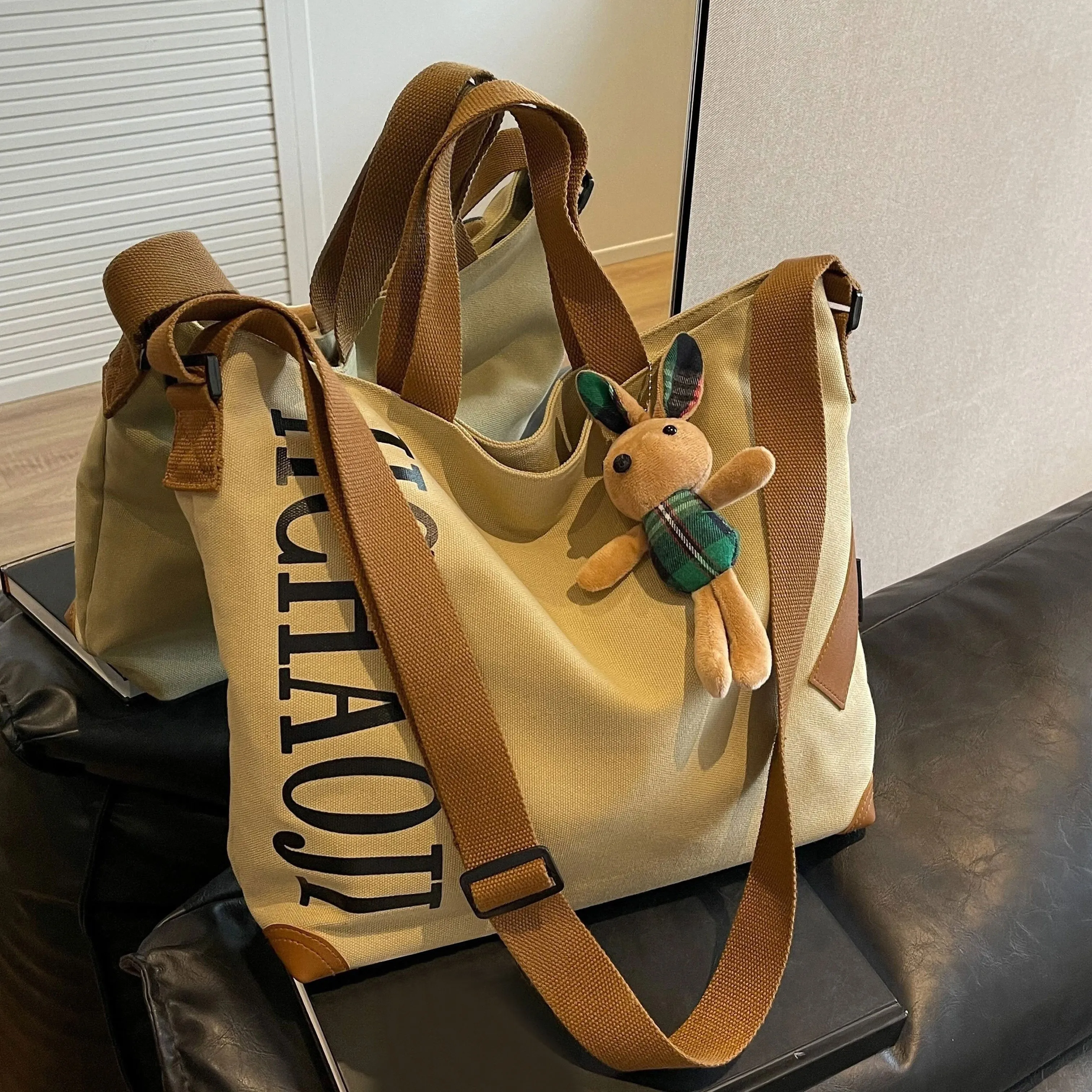 

Vintage Large Capacity Hobo Bag, Retro Canvas Shoulder Bag, Women's Casual Handbag & Tote Purse
