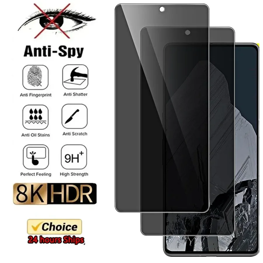 3D Anti Spy Tempered Glass For Google Pixel 6 7 8 Pro 5 7a 4 XL 5a 4a 4G Privacy Screen protector Google Pixel 6a 4 8a 5G Glass