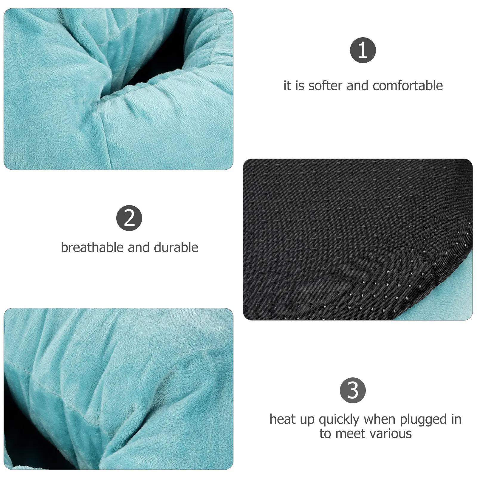 

Electric USB Foot Warmer Winter Heating Shoes Soft Comfortable Warm Foot Protector for Home Office Dorm Use Heating Shoes