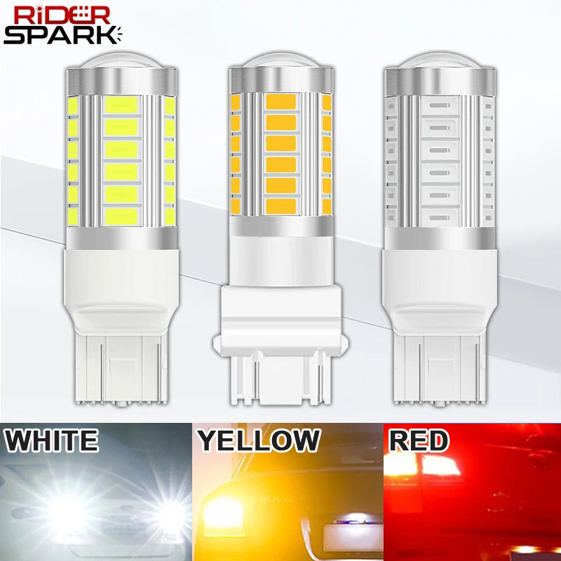 

2 шт. мощные автомобильные светодиодные лампы 1156 BA15S 1157 BAY15D BAU15S 3157 7443 3030 SMD Canbus для передних, задних и сигнальных фонарей, 24В