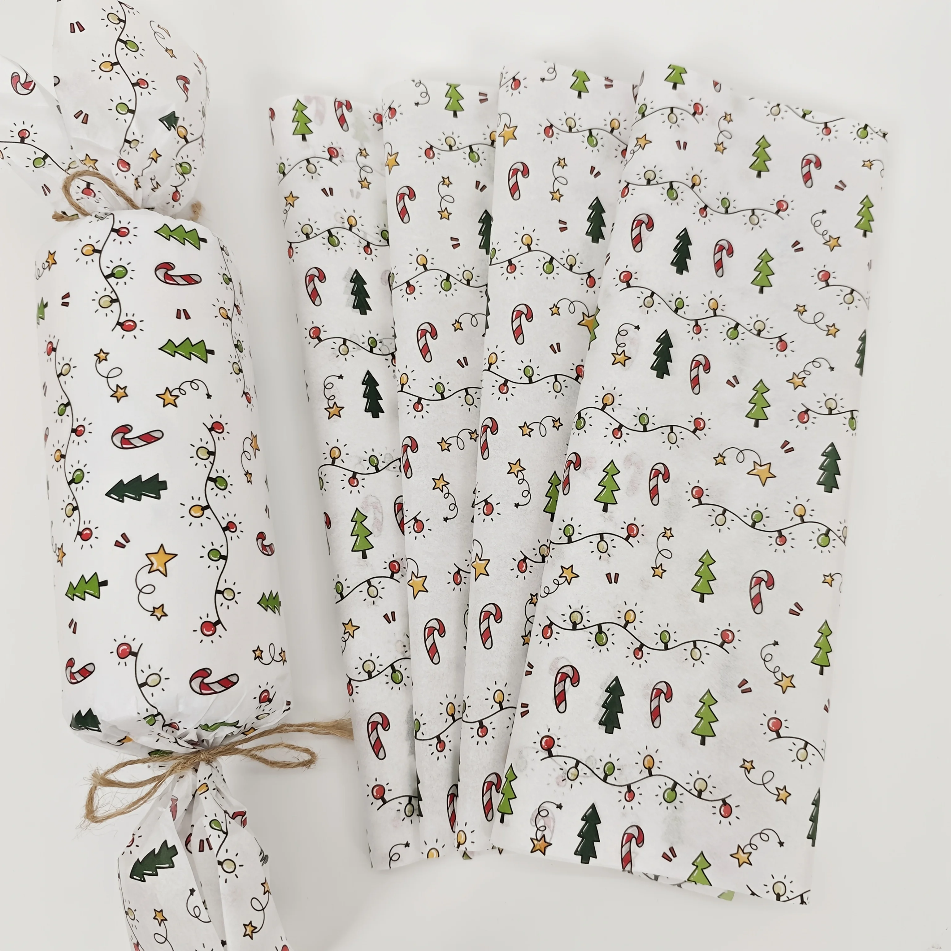 15 Stück dünnes Papier mit Weihnachtslaternen, Geschenkpapier, geeignet für Weihnachtsdekoration, Winter, Thanksgiving