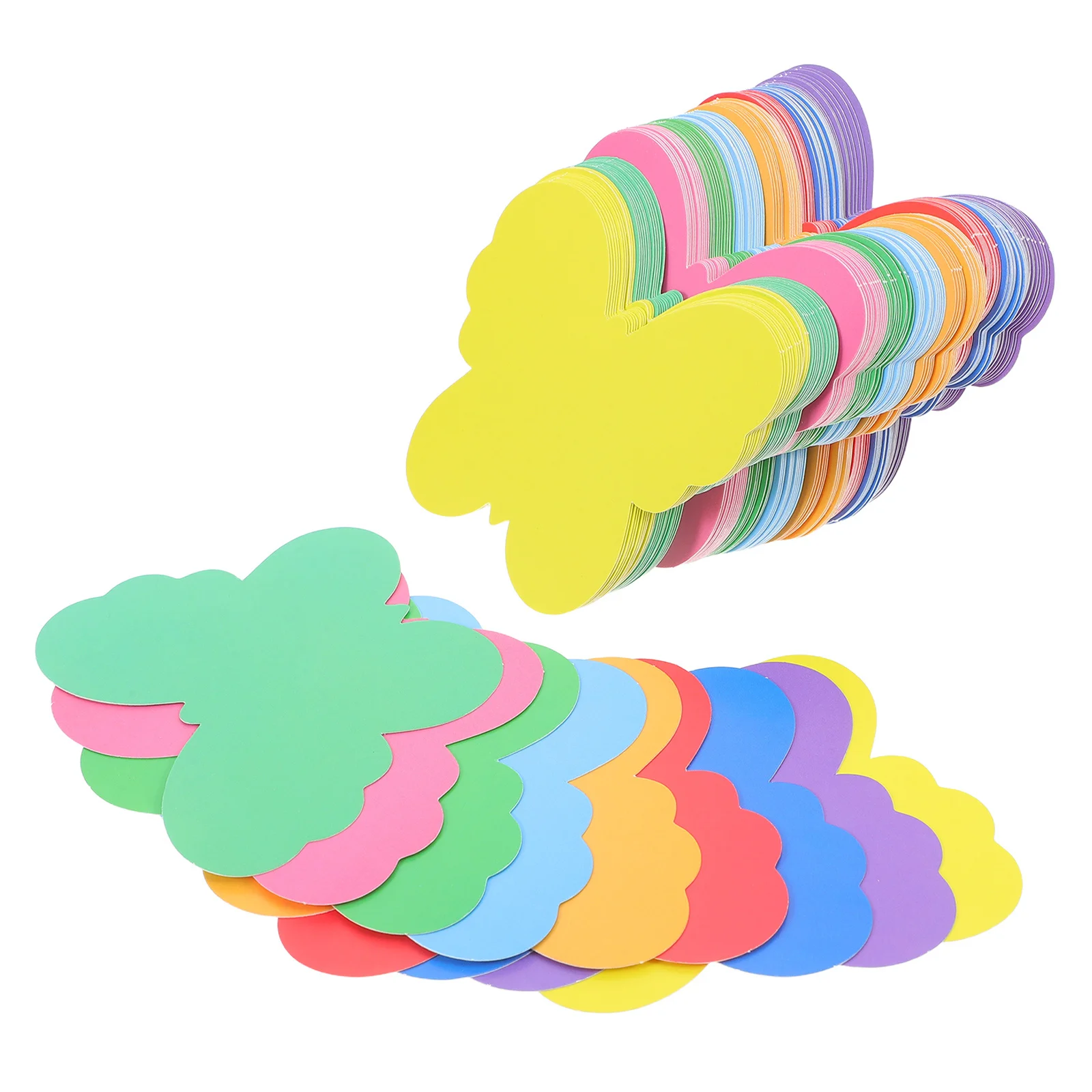108Pcs Butterfly Cutouts Paper Classroom Decor Bright Reusable Shapes for Bulletin Boards Spring Summer Craft Activities