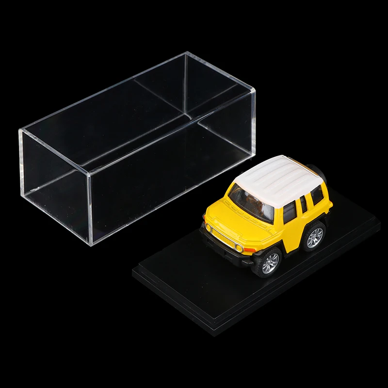 1:64 Car Model Display Box Transparent Protective Case Acrylic Dust Hard Cover Storage Holder