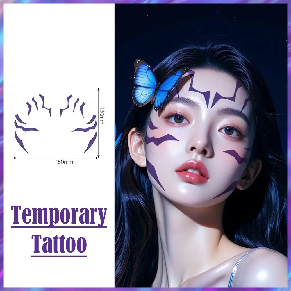 مجموعة الوشم المؤقت KPop Demon Hunters الجديدة أنماط Rumi & Jinu |   Bithday اللباس الداخلي HUNTR/Xi Saja هالوين تأثيري رومي الوشم