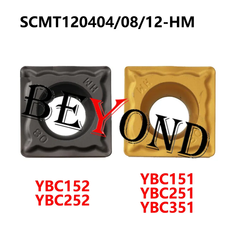 

100% Original SCMT120404-HM YBC251 SCMT120408-HM YBC351 SCMT120412-HM YBC252 Carbide Inserts CNC SCMT 120404 120408 For Steel