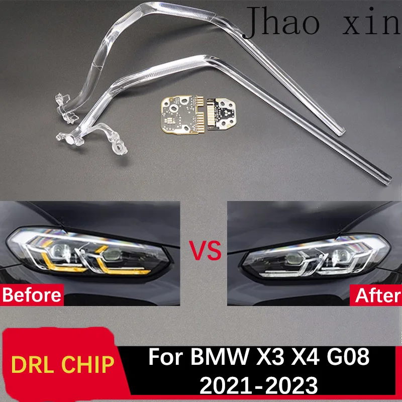 

Circuit Board Ballast for BMW X3 X4 G08 2021-2023 Car Headlights DRL CHIP Lamp Tube White Angel Eye Light Source Module DRL Lamp