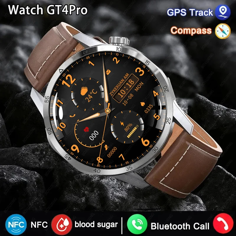 Huawei-reloj inteligente GT4Pro para hombre y mujer, accesorio de pulsera resistente al agua con llamadas, Bluetooth, GPS, control del ritmo