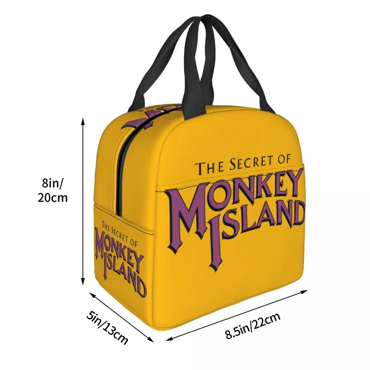 Secret Of Monkey Island Lunch Bags Insulated Bento Box Waterproof Lunch Tote Leakproof Picnic Bags Cooler Thermal Bag for Woman