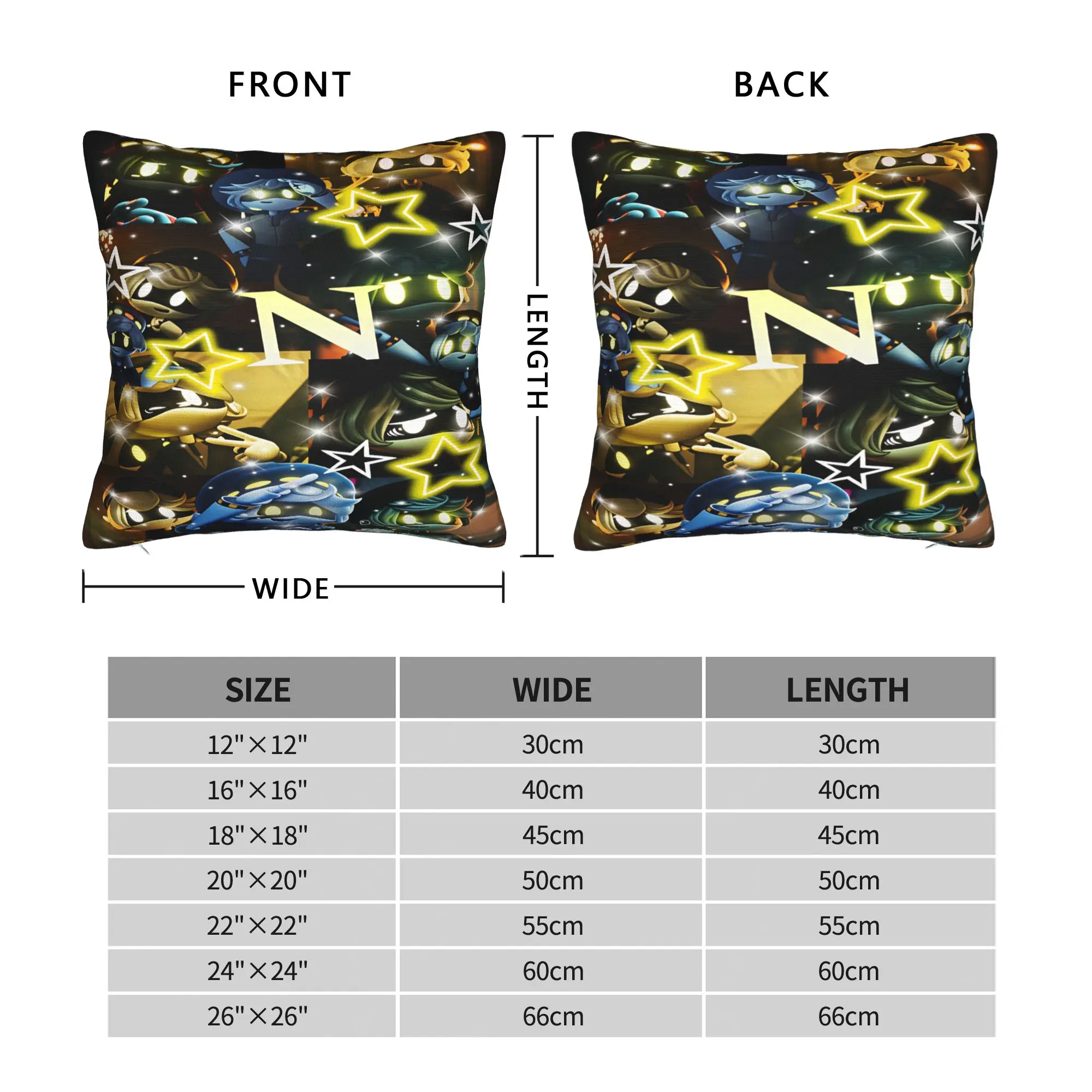 Murder Drones Cartoon Animation Pillow Cover  Soft Cushion Cover Novelty Pillow Case For Living Room Sofa