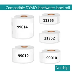 Compatible Dymo 99014 99010 99012 11352 11355 Adhesive LW White Thermal Paper for Dymo LabelWriter Printer