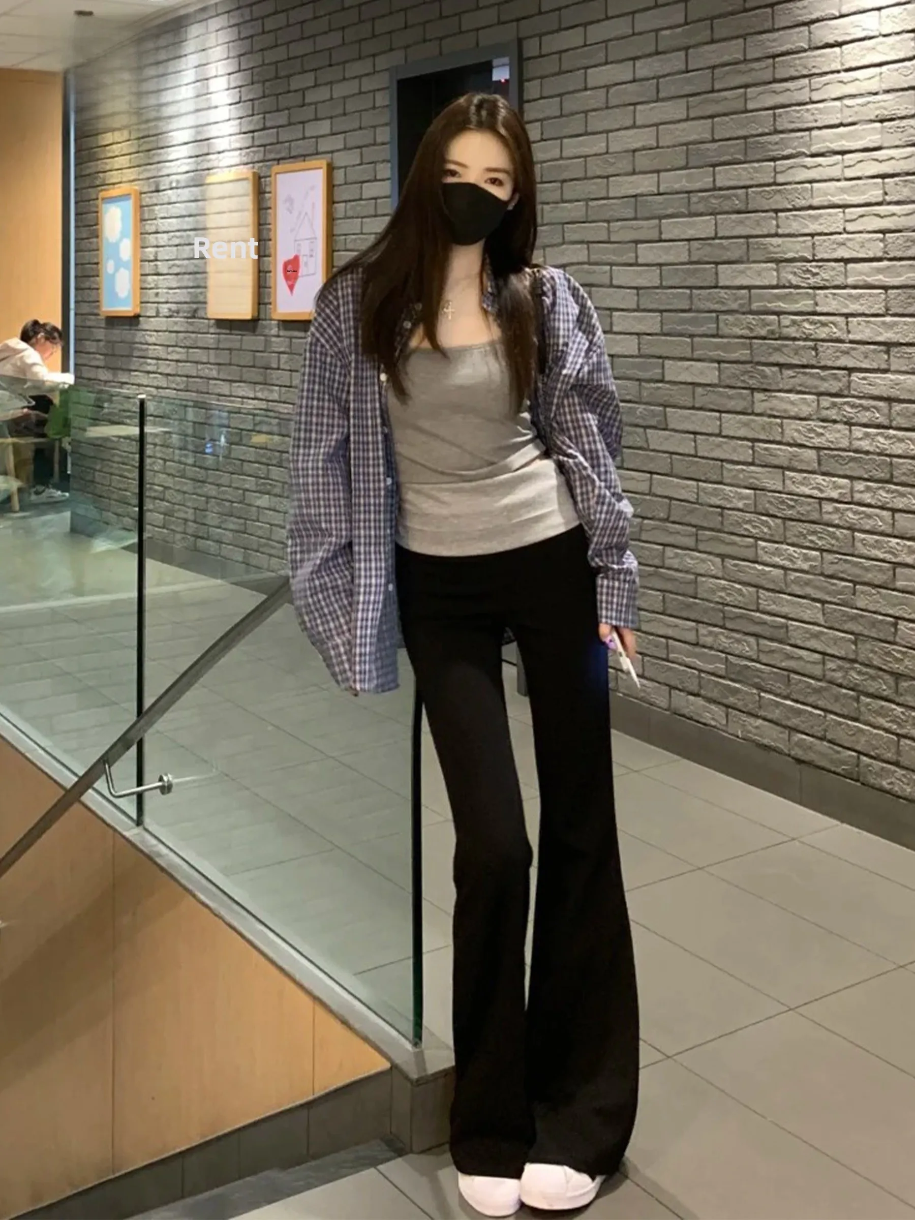 

High Waist Bell Bottom Jeans Women's Slim Fit Flared Denim Pants Spring Fashion Stylish American Style Casual Loose Fit