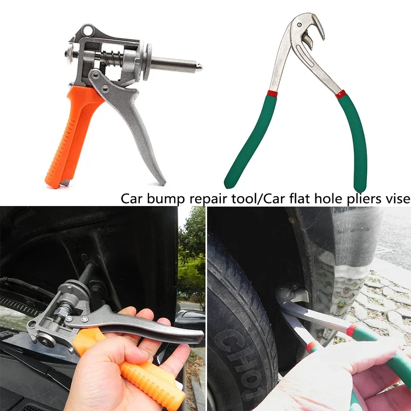 

Car Fender Edge Repair Tool Paintless Dent Repair Kit Autobody Repair Tools Car Edge Trimming Pliers Flat Hole Caliper Tool Clip