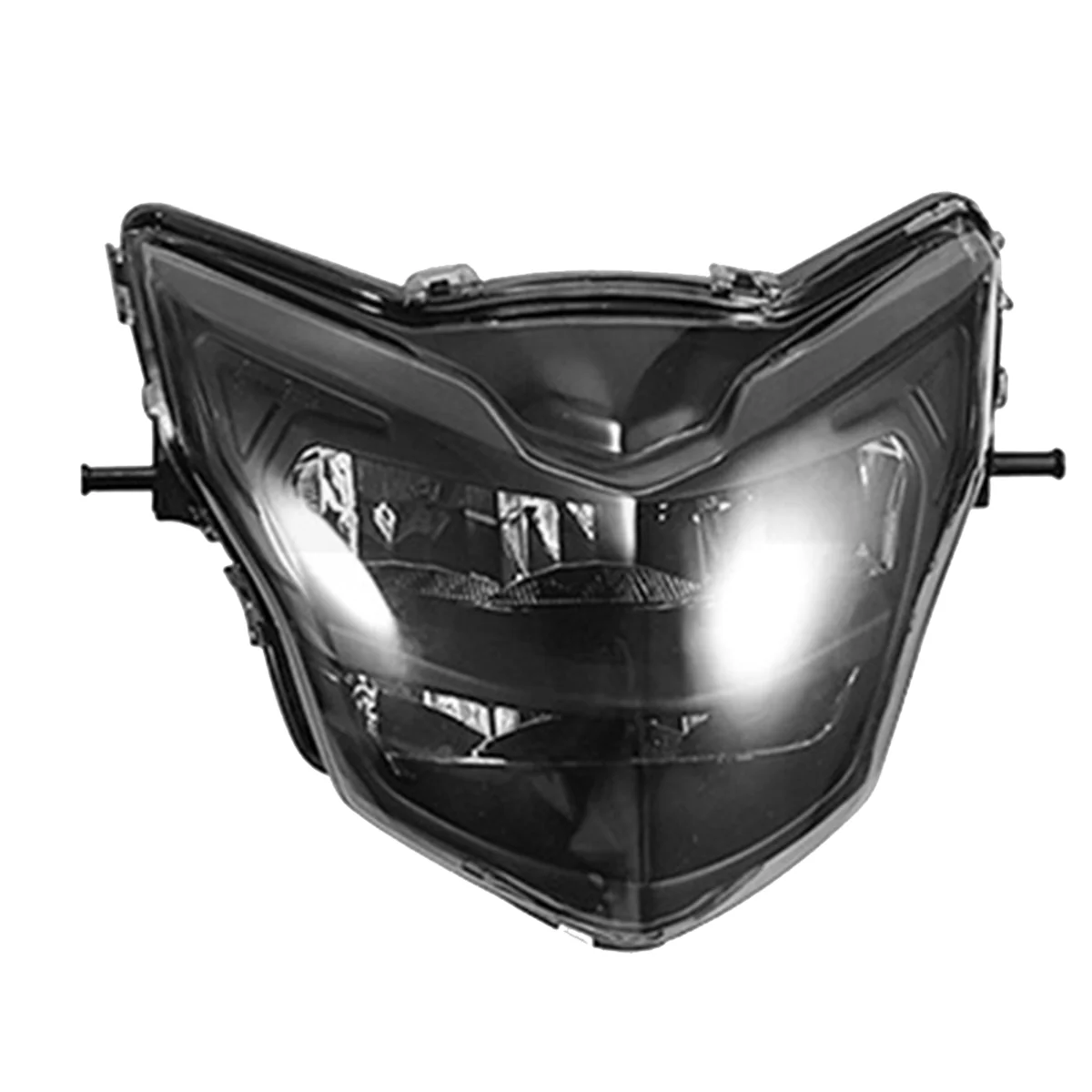 Motorcycle Front Headlight Fairing Smoked Shell for Yamaha LC135 V2 V6 Clip Head Light LED Spoiler Mask Cover Dirt Bikes