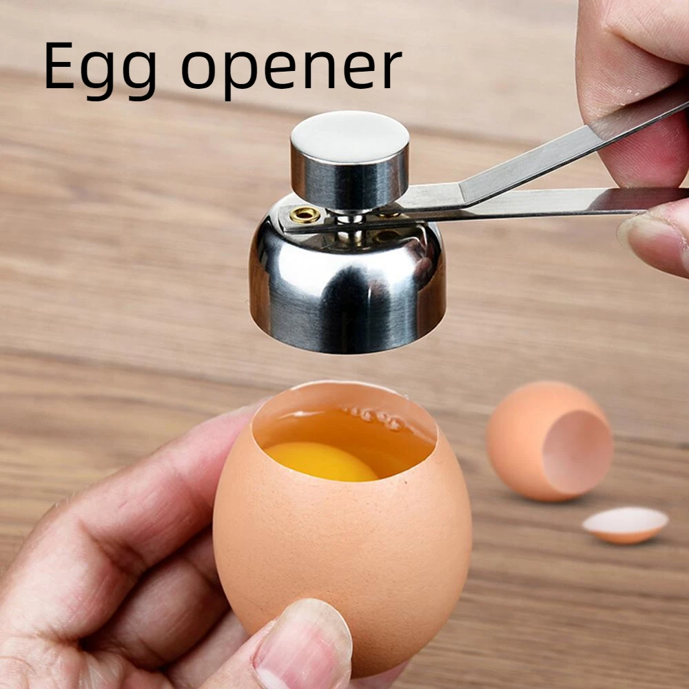 

New Creative Kitchen Tools Practical Metal Egg Scissors Egg Topper Cutter Shell Opener Stainless Steel Boiled Raw Egg Open