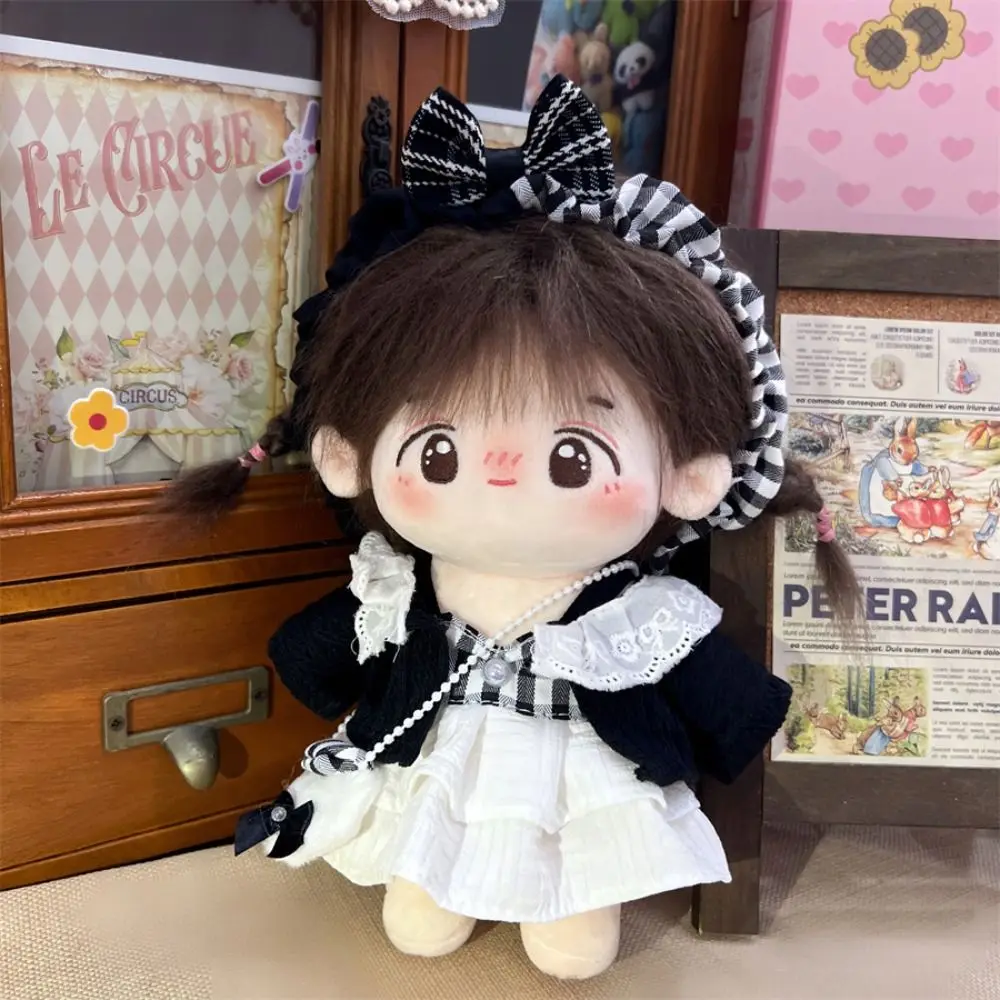 20cm Cotton Doll Clothes Lovely Princess Dress Plush Dolls Clothes Accessories Dresses Skirt Decoration for 1/12 BJD Dolls