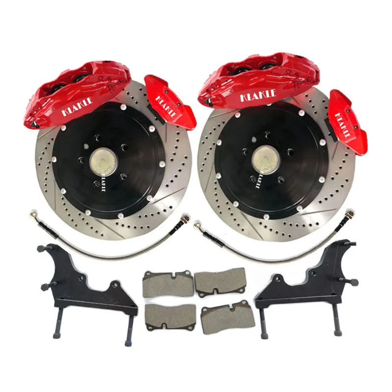 KLAKLE Car Accessories Brake System F40 Caliper Rear Dual Brake Caliper 355*28mm Disc Rotor For Audi A3