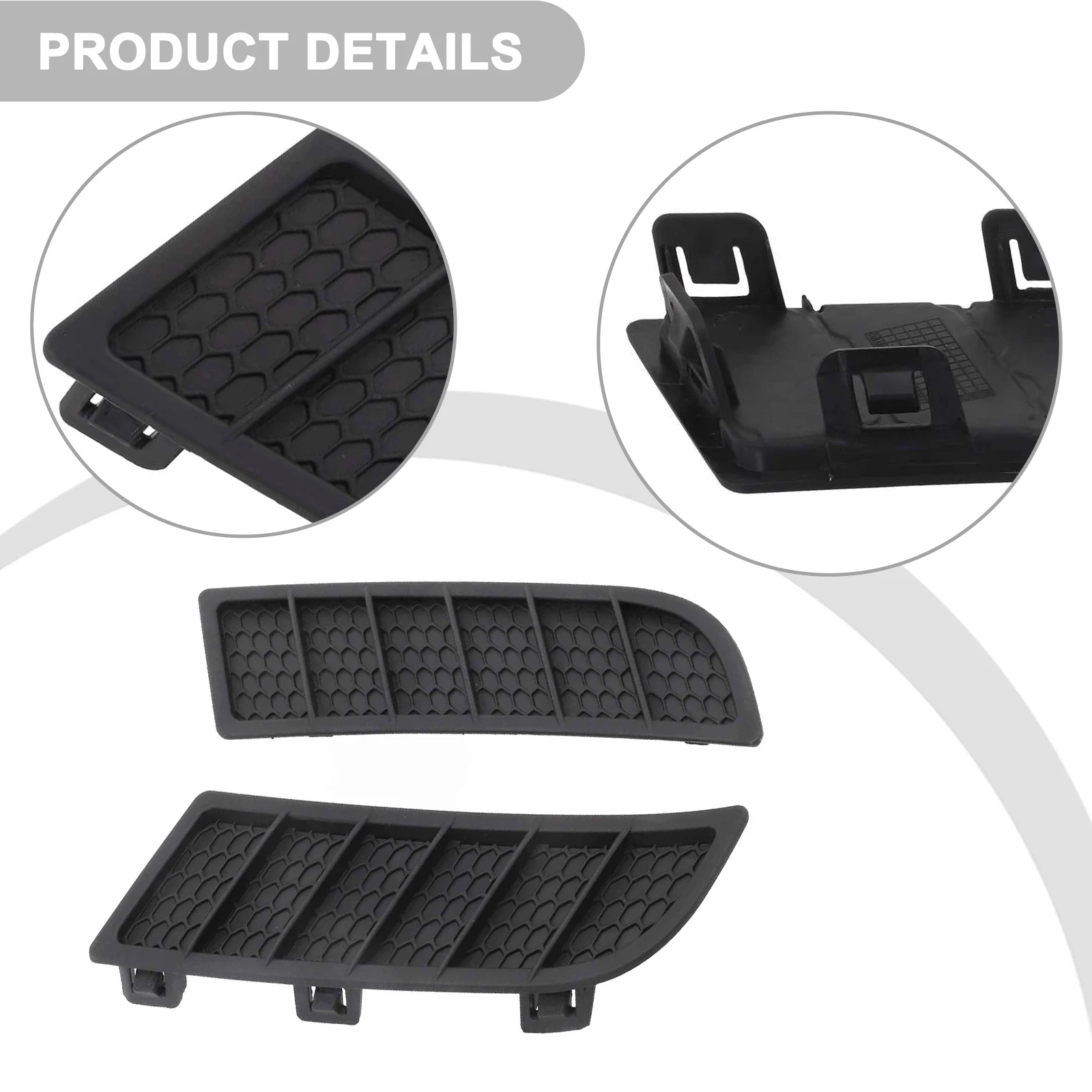 2x Front BumMade Of High-quality Materials Lasting And High-per Grille Molding Hood Bezel Strip Trim For Suzuki For Vitara 14-18