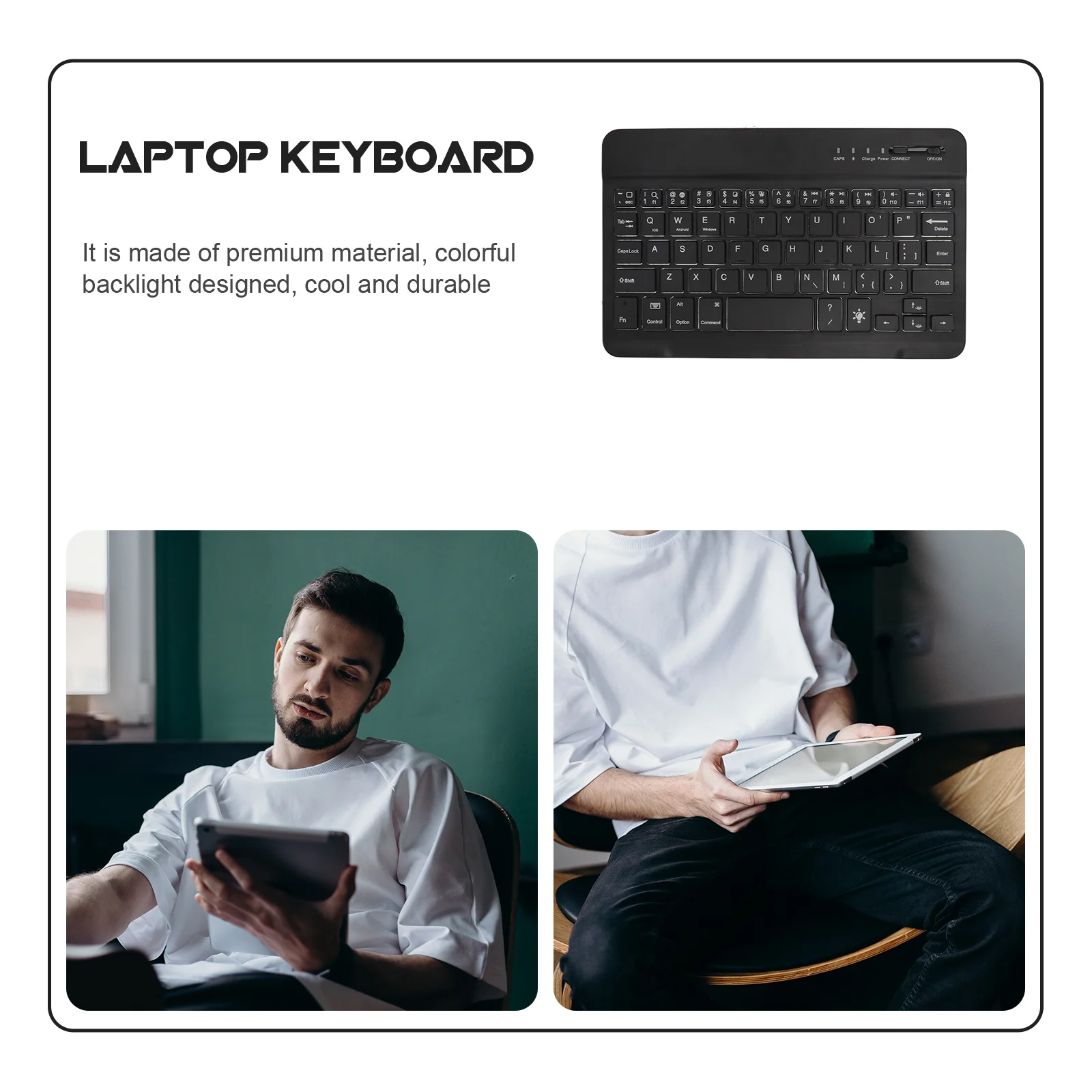 

Беспроводная клавиатура с подсветкой, легкая портативная клавиатура для ноутбука, ноутбука, компьютера, Rgb, игровая, противоскользящая, матовая, премиум-класса