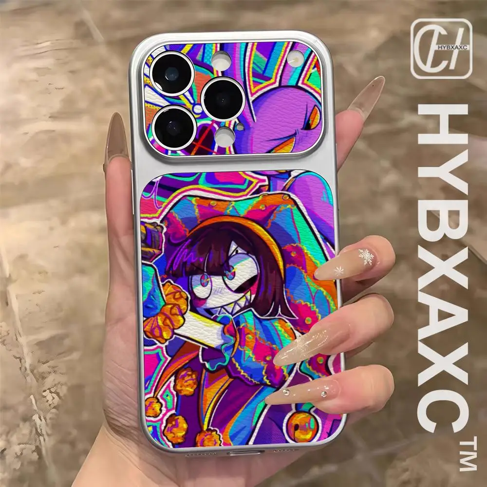 Anime The A-Amazing Digital Circus Phone Case Electroplated silver Shell FOR IPhone 17 16 15 14 12 Pro Plus 13 11 Pro MAX Cover - view 2
