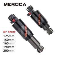MEROCA-amortiguador de aire para bicicleta de montaña, 125mm/150mm/165mm/190mm/200mm, aleación para patinete, bicicleta plegable, piezas de ciclismo