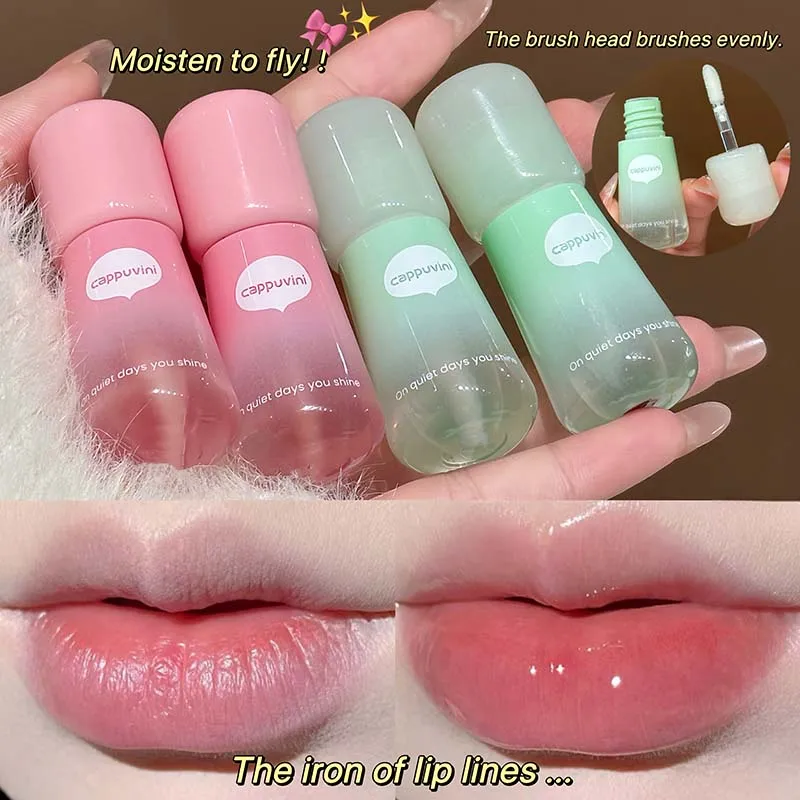 Cappuvini フルーティー保湿リップオイル Cear リップグロス ガラス唇 リップラインを軽減 リップケアに最適 リップクリーム