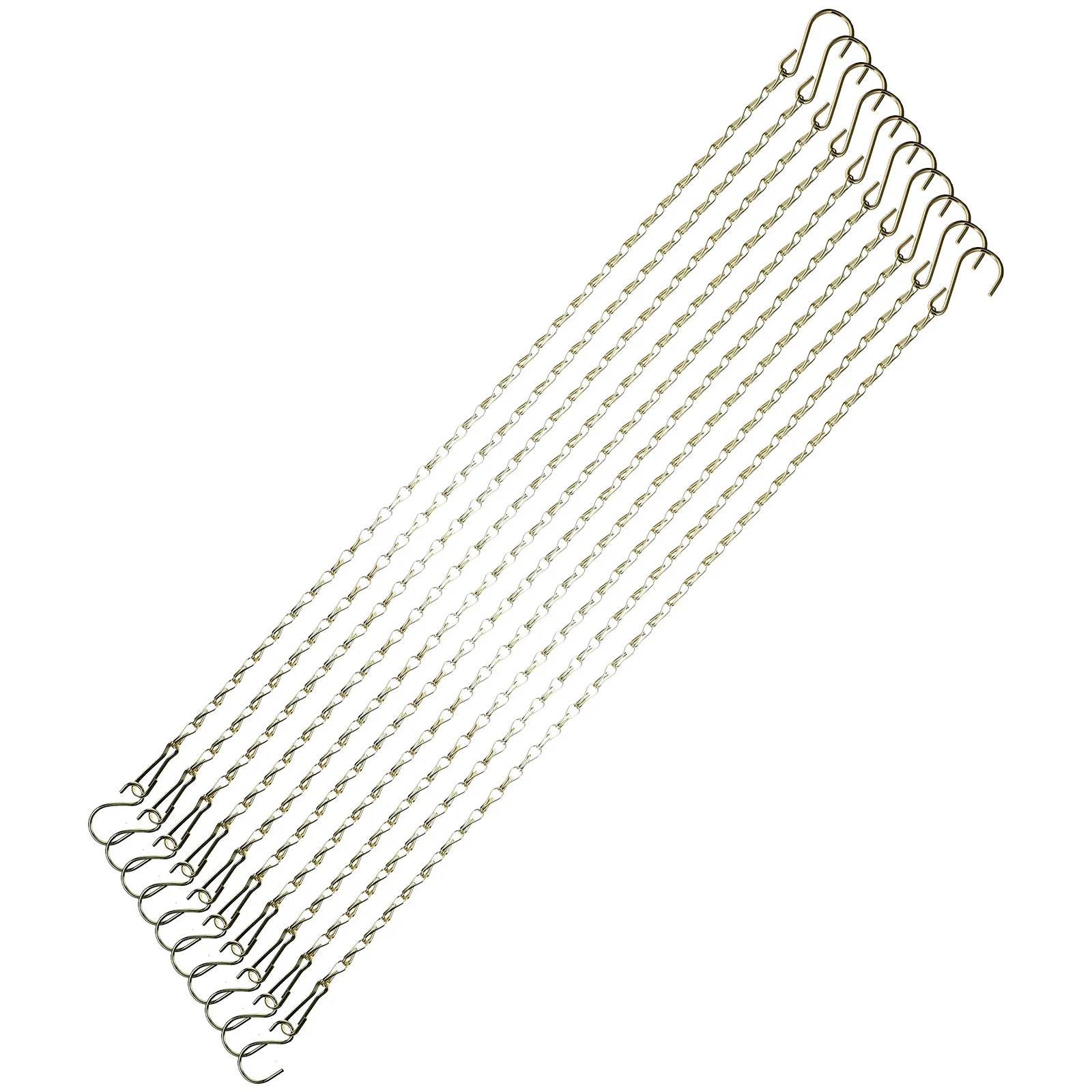 

10 Pcs Flower Basket Hanging Chain Planter Chains Birdcage with Hook Pot for Iron Metal Hanger