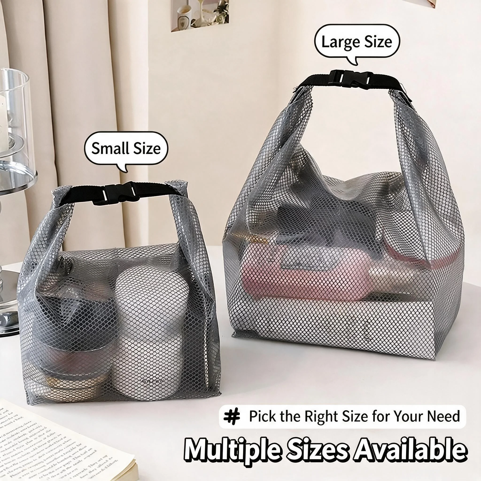 Washing and rinsing bag, large capacity bundle pocket, swimming and fitness clothing storage bag, outdoor travel storage bag