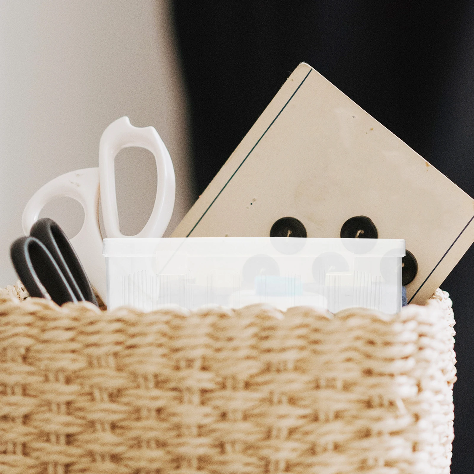 

Sewing Thread Storage Holder Thread Display Holder Fine Craftsmanship Secure Needles Threads Sewing Organizer Box