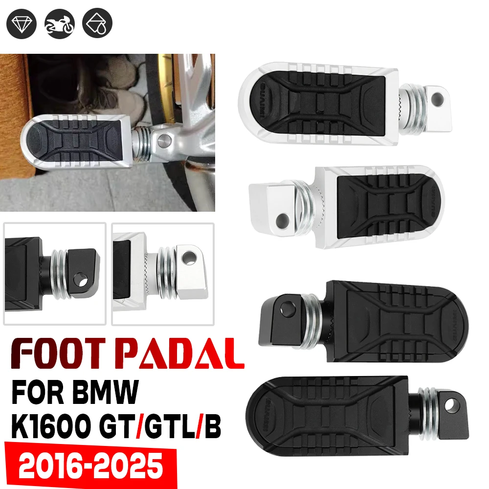 

For BMW K1600B GT GTL K1600 Grand America Passenger Footpegs For bmw k1600gtl gt b Motorcycle Rear Rotatable Foot Rests Pedal