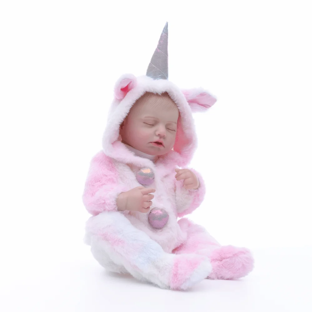 

Cloveray 49 см оригинальная виниловая реалистичная кукла реборн всего тела 20 дюймов плюшевая единорог реалистичная виниловая кукла детский праздничный подарок