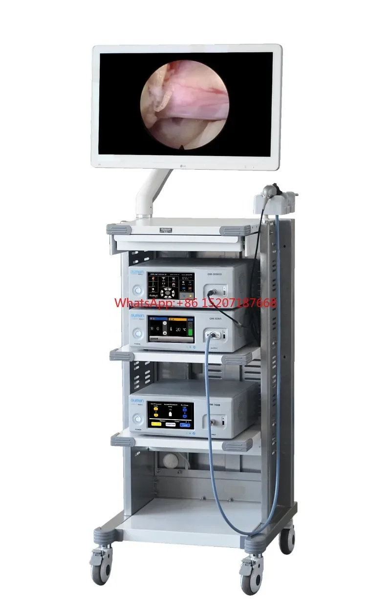 Laparoscopy Tower System Cart Four Shelf Endoscopy Trolley for Endoscopic