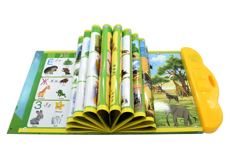 New Russian Learning Machine Portable Early Education Toys for Children with Russian Audio-visual Early Education E-book Gifts