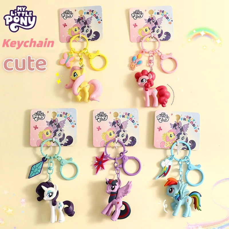 

Little Pony, Anime Peripheral, Keychain, Pendant, Cute Cartoon, Doll, School Bag, Accessories, Keychain, Children, BirthdayGifts