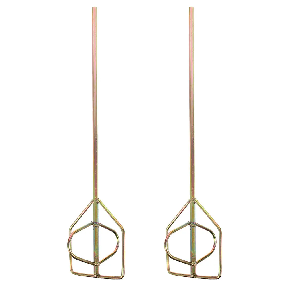 2 قطعة مرفق خلاط الحفر أداة خلط الطلاء المتينة لمهام تجديد الخرسانة الجص الأسمنتي خلاط الأسمنت #4