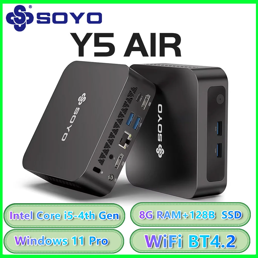 SOYO Mini PC i5 8GB 128GB Win11 Pro