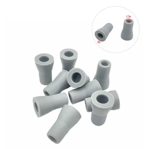 Imagen 2 del producto Eyector de Saliva Dental de 10 piezas, Adaptador de punta a presión de goma de succión suave/fuerte, adaptador de succión Dental de repuesto