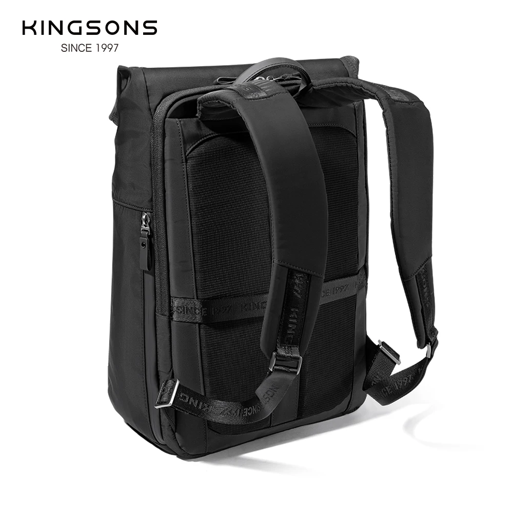 Kingsons Urban Style Backpack For Men 15.6 inch Laptop Business Travel Backpack With Usb Charging Port Waterproof Wear-resistant