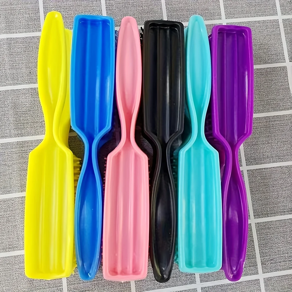 6Pcs Ergonomic ABS Handle Mass - Hair Care For Curly Dry Hair 评论和价格