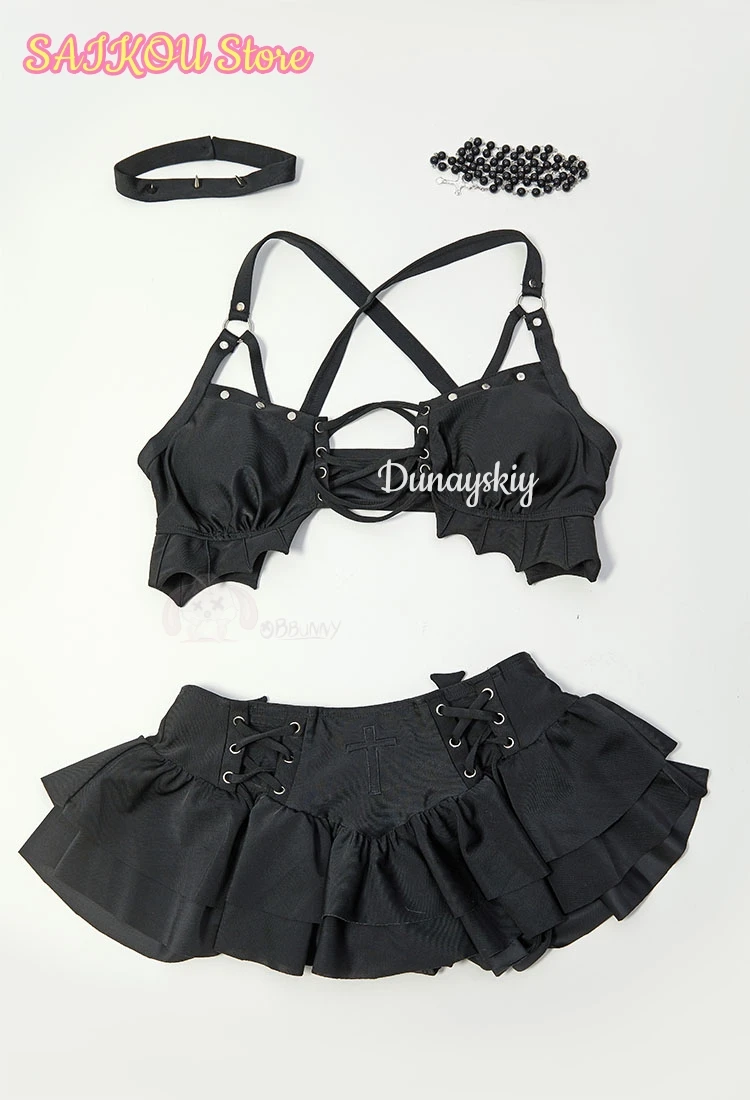 Amane Misa Swimsuit Cosplay Costume Women Anime Sexy Gothic Dark Themed Niche Ryuk MisaMisa Party Fiesta Stage Performance Suit