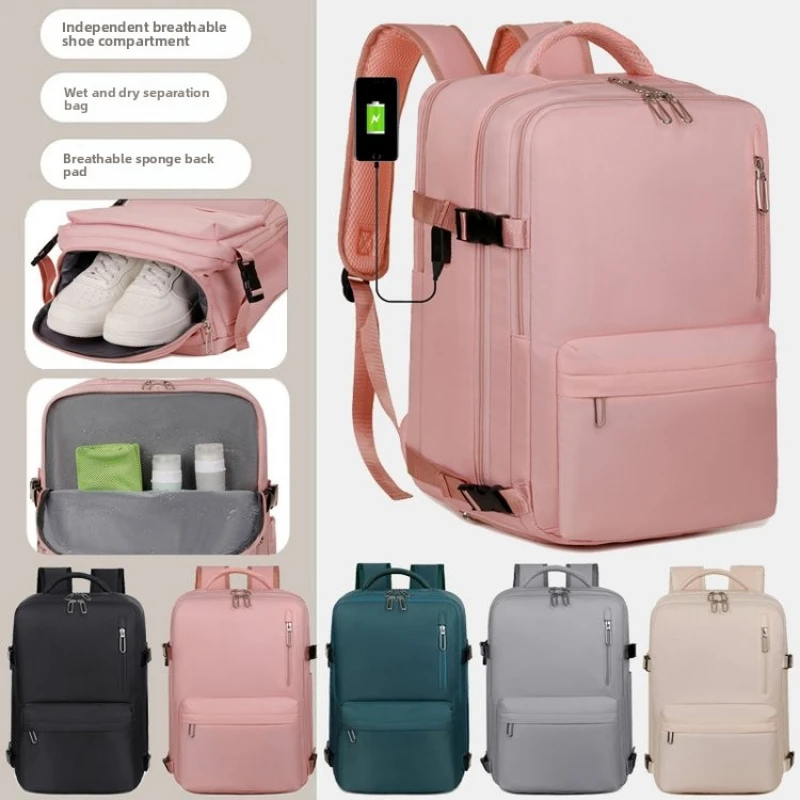 

Multifunctional Women's Travel Backpack Computer Laptop Bag Waterproof Shoe Box Large Capacity Working Office Bagpack For Men